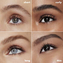 Before and After Applying Lash Xtndr Tubing Mascara